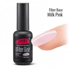 Каучуковая база PNB Fiber UV/LED Base Milk Pink 8ml