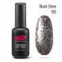 PNB STAR WAY BLACK SILVER 183 / Żelowy lakier do paznokci 8 ml