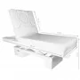 SPA COSMETIC BED AZZURRO 815B GLOW WHITE HEATED