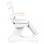 Electric cosmetic chair Lux, white, heated, 3 engines