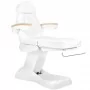 Electric cosmetic chair Lux, white, heated, 3 engines