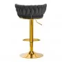 4Rico Bar Stool QS-B313a Gray Velvet