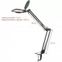 MOONLIGHT 8012/5" SMD LED 5D Table Top Magnifying Glass Lamp Black