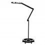 Elegante 6025 60 led smd 5d black lamp with magnifying glass and tripod