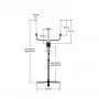 LED ripsmete ja meigilamp Pollux IV tüüp msp-mj-02 must koos puldiga