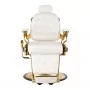 Hairdressing chair Gabbiano Francesco Gold, white gold