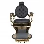 GABBIANO BARBER CHAIR CLAUDIUS GOLD BLACK