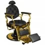 Gabbiano Giulio Gold hairdressing chair black