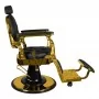 Gabbiano Giulio Gold hairdressing chair black