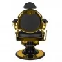 Gabbiano Giulio Gold hairdressing chair black