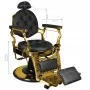 Gabbiano Giulio Gold hairdressing chair black