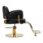 Hairdressing chair Hair System Linz gold black