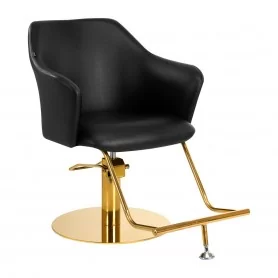 Barbershop chair Gabbiano Marbella gold-black