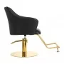 Barbershop chair Gabbiano Marbella gold-black