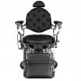 Gabbiano Giulio Silver black hairdressing chair