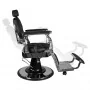 Gabbiano Giulio Silver black hairdressing chair