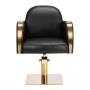 Hairdressing chair Gabbiano Malaga gold black