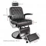 Gabbiano Imperial Black hairdressing chair