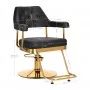 Hairdressing chair Gabbiano Granada gold black