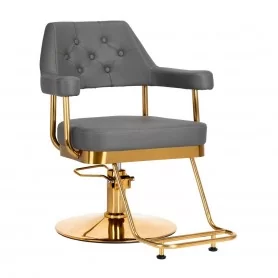 Barber chair Gabbiano Granada golden gray