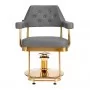 Barber chair Gabbiano Granada golden gray