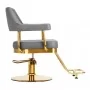 Barber chair Gabbiano Granada golden gray