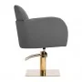 Gabbiano Malaga hairdressing chair in gold and gray