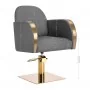 Gabbiano Malaga hairdressing chair in gold and gray