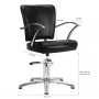 Hairdressing chair Gabbiano Dallas black