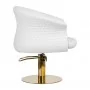 Gabbiano Versailles hairdressing chair gold white