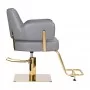 Hairdressing chair Gabbiano Linz golden gray