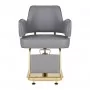 Hairdressing chair Gabbiano Linz golden gray