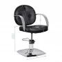 Gabbiano Asti black hairdresser's chair