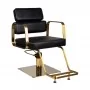 Gabbiano Porto Gold hairdressing chair black