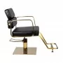 Gabbiano Porto Gold hairdressing chair black