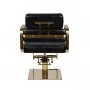 Gabbiano Porto Gold hairdressing chair black