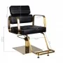 Gabbiano Porto Gold hairdressing chair black