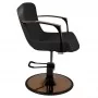 Gabbiano armchair with copper plated Bologna black