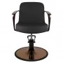 Gabbiano armchair with copper plated Bologna black