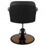 Gabbiano armchair with copper plated Bologna black