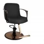 Gabbiano armchair with copper plated Bologna black