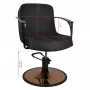 Gabbiano armchair with copper plated Bologna black