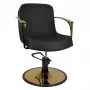 Gabbiano Gold Styling Armchair Bologna Black