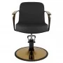 Gabbiano Gold Styling Armchair Bologna Black