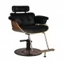 Barbershop chair Gabbiano Florence black walnut