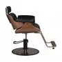 Barbershop chair Gabbiano Florence black walnut