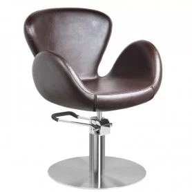 Fotel fryzjerski Gabbiano Amsterdam brązowy