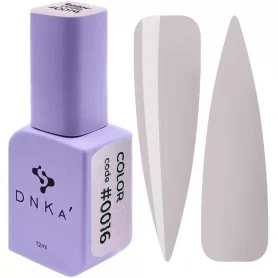 DNKa Gel nail polish 0016 (gray, enamel), 12 ml