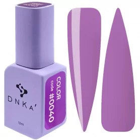 DNKa gelinis nagų lakas 0040 (pilkai violetinis, emalė), 12 ml