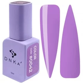 DNKa Гель-лак для ногтей 0042 (лилово-фиолетовый, эмаль), 12 мл